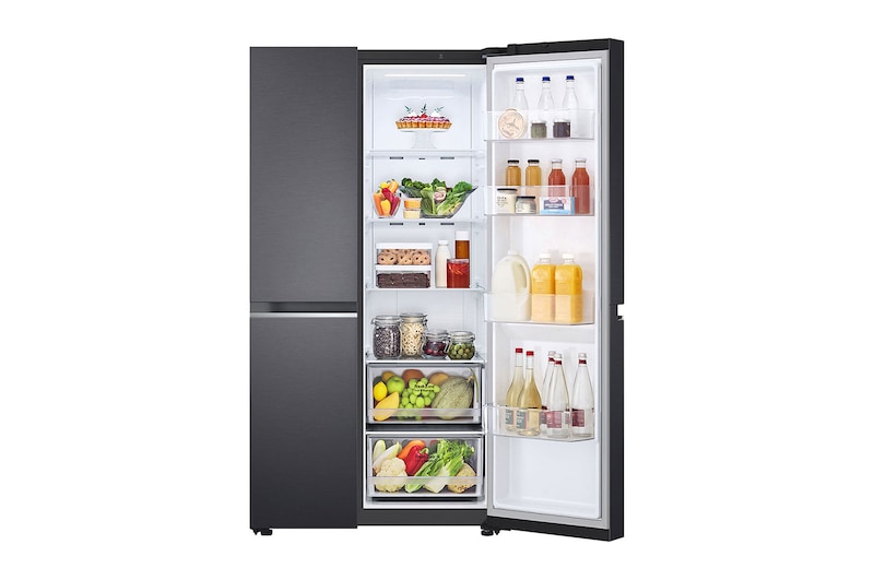 LG 647L Side-by-Side Fridge in Black Finish, GC-B257SQYL