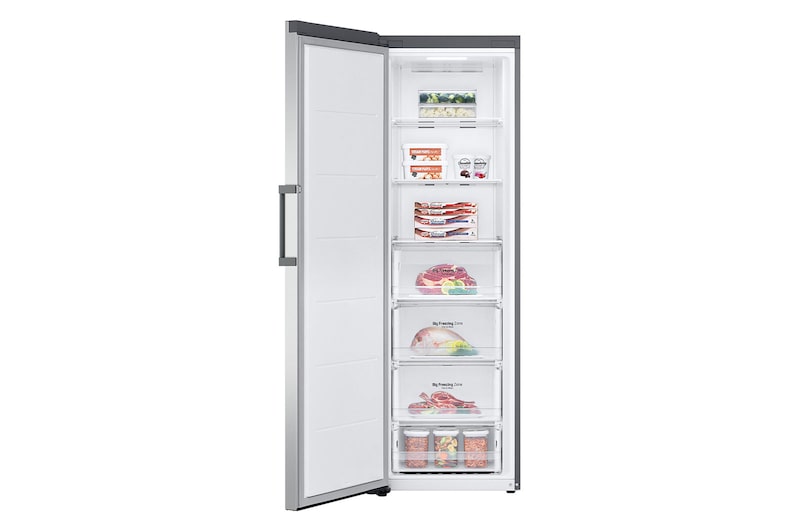 LG 324L One Door Freezer with Frost Free in Stainless Finish, GC-B414ELFM