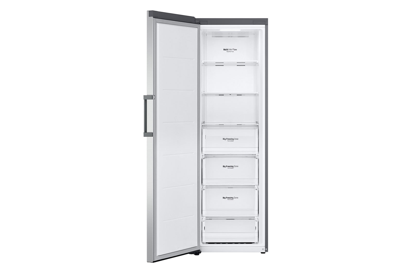 LG 324L One Door Freezer with Frost Free in Stainless Finish, GC-B414ELFM