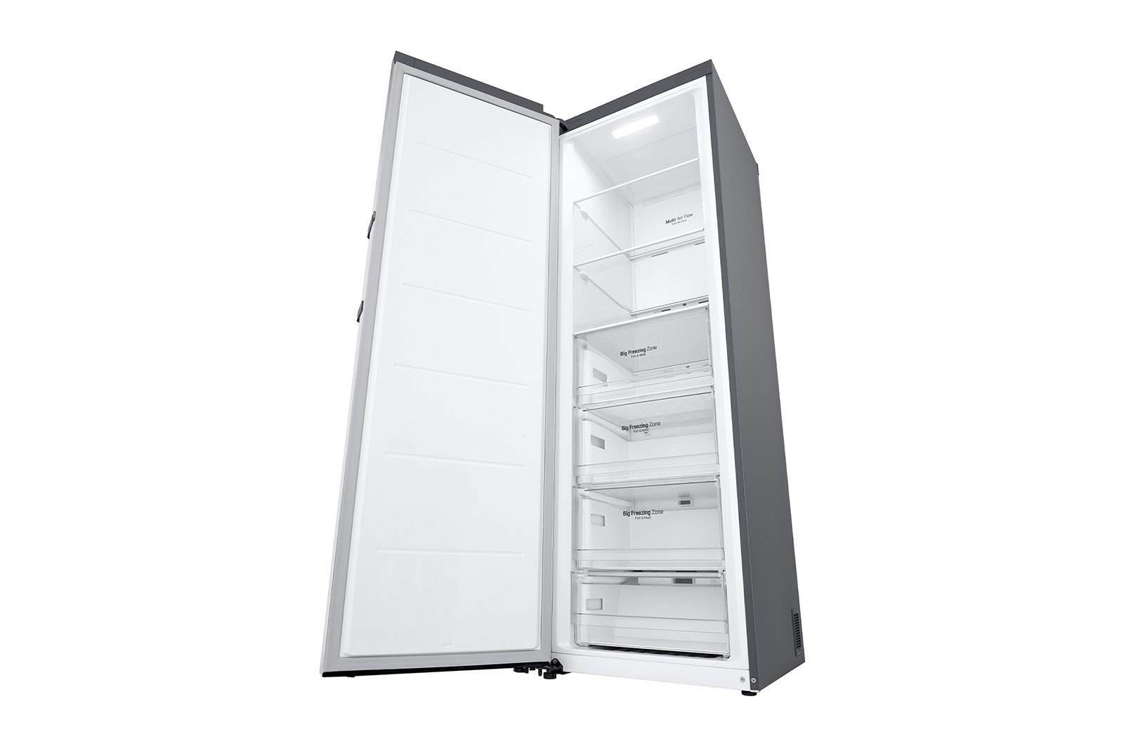 LG 324L One Door Freezer with Frost Free in Stainless Finish, GC-B414ELFM