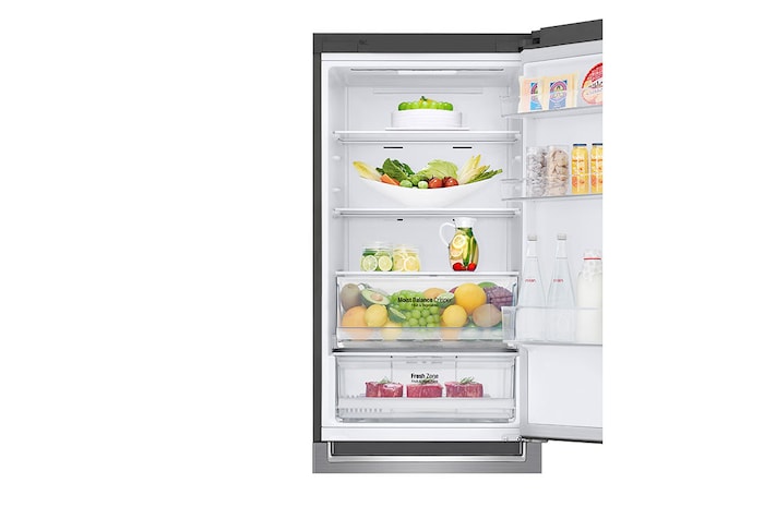 LG 374L Bottom Freezer with DoorCooling⁺™ in Stainless Finish, GC-B459NLXM