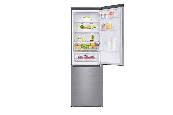 LG 374L Bottom Freezer with DoorCooling⁺™ in Stainless Finish, GC-B459NLXM