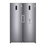 LG 377L Platinum Silver, Larder Fridge, Inverter Linear Compressor, GC-F401ELDZ