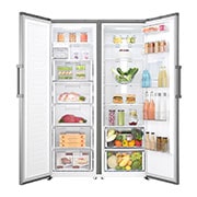 LG 377L Platinum Silver, Larder Fridge, Inverter Linear Compressor, GC-F401ELDZ