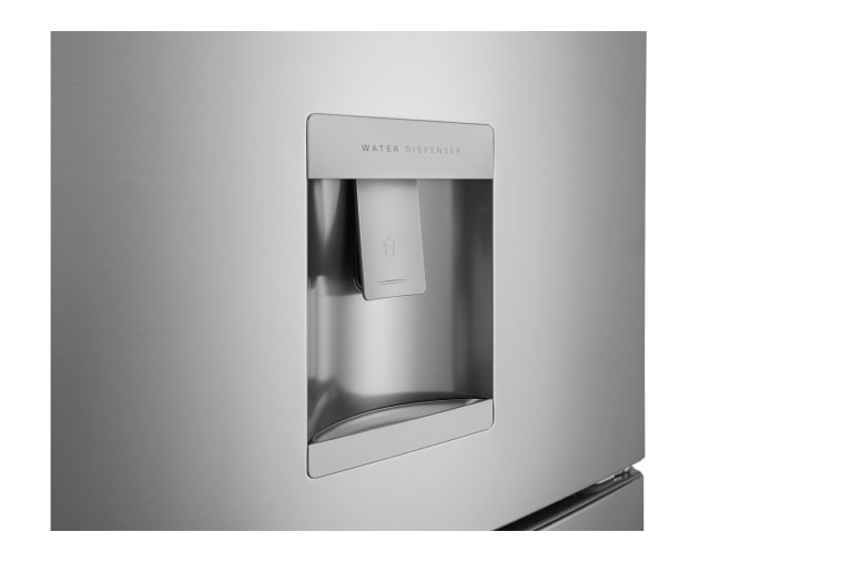 LG 354L Shiny Steel Fridge Freezer - GC-F409SLQW, GC-F409SLQW