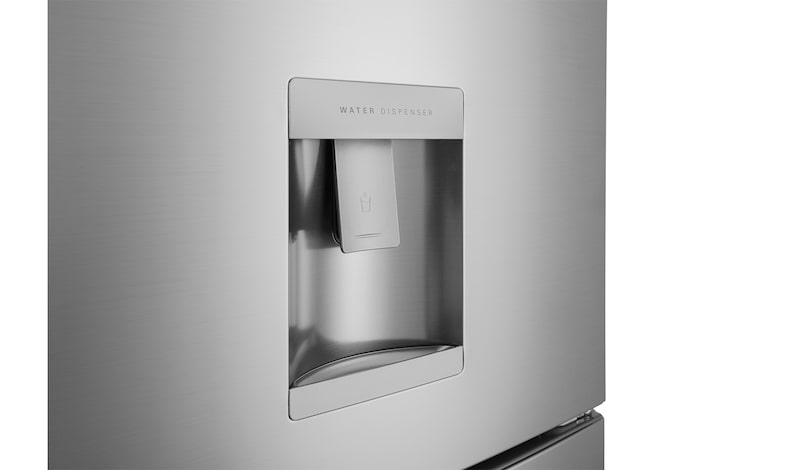 LG 354L Shiny Steel Fridge Freezer - GC-F409SLQW, GC-F409SLQW
