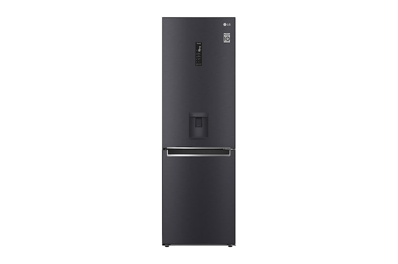 Front view of 336L Wide Bottom Freezer with DoorCooling⁺™  in Black Finish, GC-F459NQDM