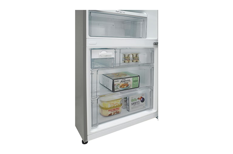 LG 440L Shiny Steel Bottom Freezer Fridge with Hygiene Fresh, GC-F559BLDZ