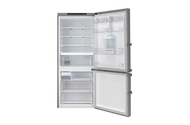 LG 440L Shiny Steel Bottom Freezer Fridge with Hygiene Fresh, GC-F559BLDZ