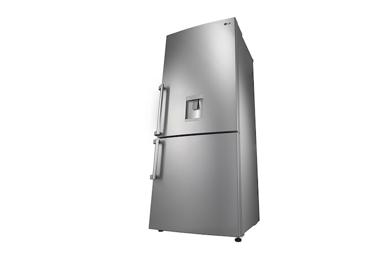 LG 440L Shiny Steel Bottom Freezer Fridge with Hygiene Fresh, GC-F559BLDZ