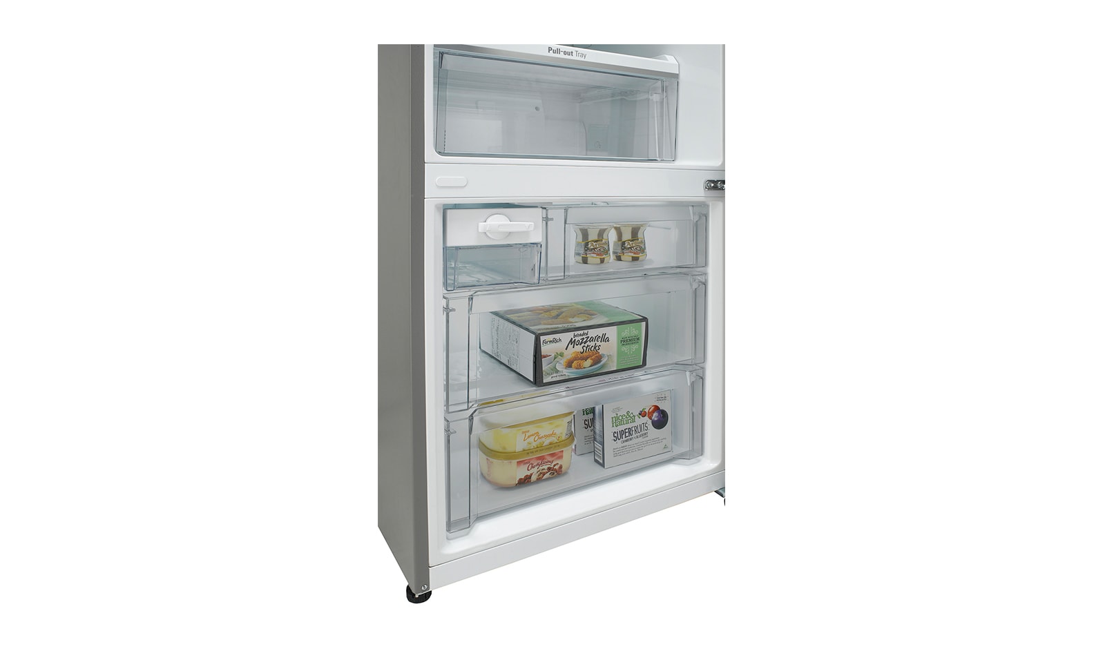 LG 440L Shiny Steel Bottom Freezer Fridge with Hygiene Fresh, GC-F559BLDZ