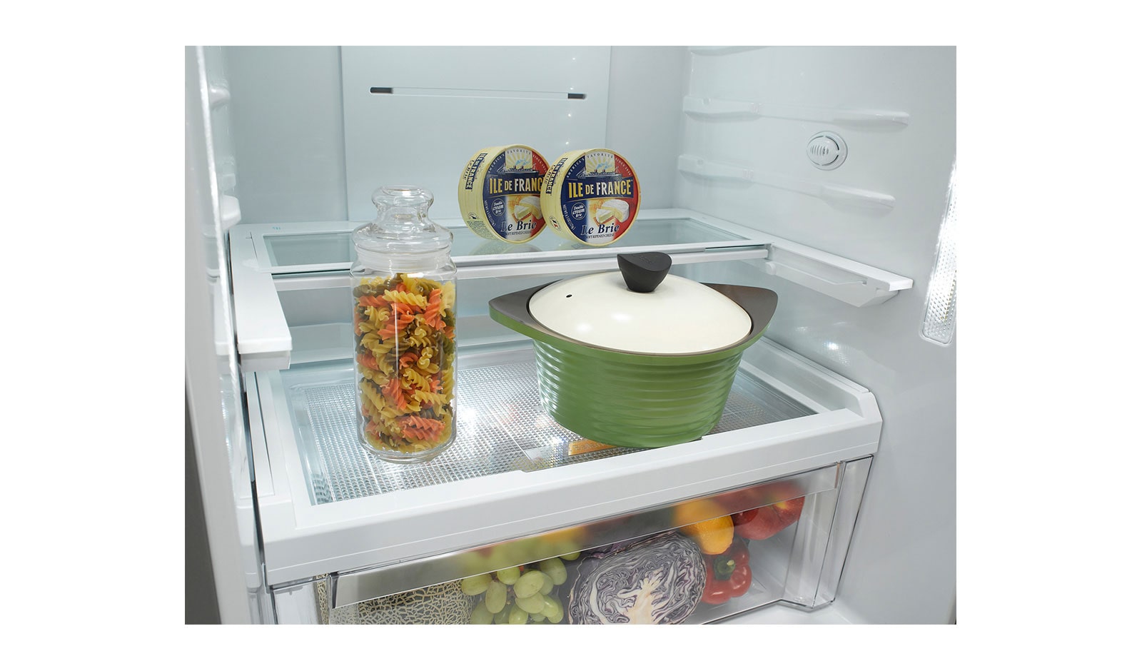 LG 440L Shiny Steel Bottom Freezer Fridge with Hygiene Fresh, GC-F559BLDZ
