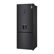 LG 446L Wide Bottom Freezer with DoorCooling⁺™  in Black Finish, GC-F569NQHM