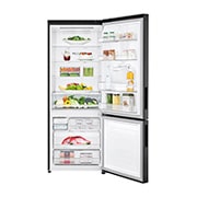 LG 446L Wide Bottom Freezer with DoorCooling⁺™  in Black Finish, GC-F569NQHM