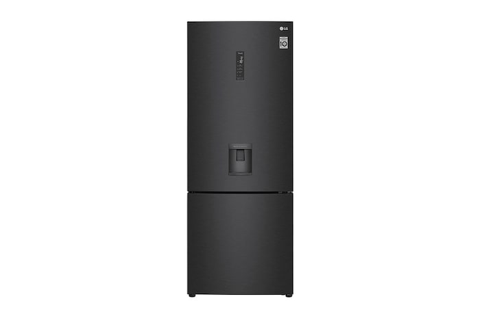 LG 500L Wide Bottom Freezer with DoorCooling⁺™  in Black Finish, GC-F569NQHM