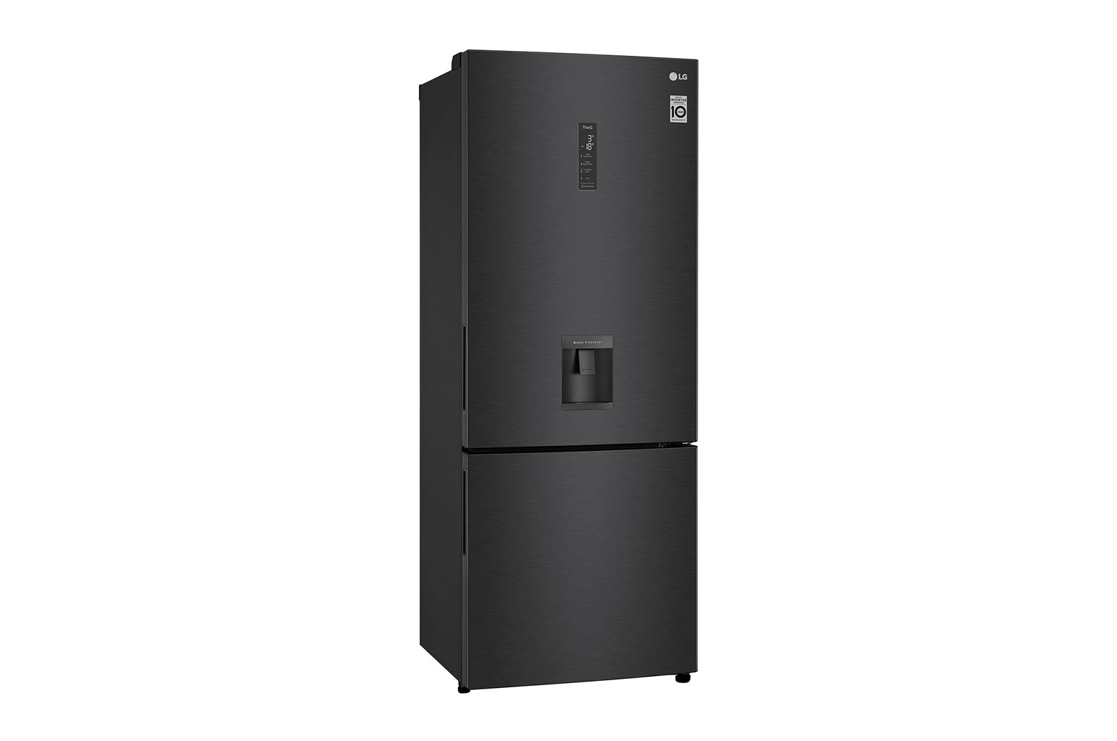 LG 446L Wide Bottom Freezer with DoorCooling⁺™  in Black Finish, GC-F569NQHM