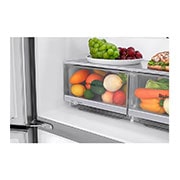 LG 423L Slim Door-in-Door French Door Fridge in Stainless Finish, GC-J22FTLPL