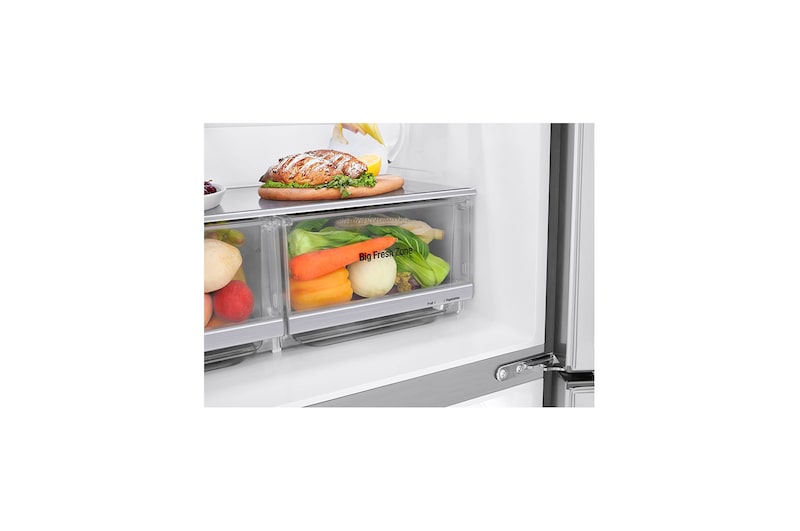 LG 423L Slim Door-in-Door French Door Fridge in Stainless Finish, GC-J22FTLPL
