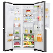 LG 665L Black Stainless Steel Side by Side Fridge, Door-in-Door™, GC-J247CKBZ