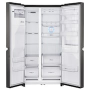 LG 665L Black Stainless Steel Side by Side Fridge, Door-in-Door™, GC-J247CKBZ
