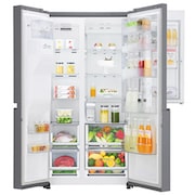 LG 668L Platinum Silver Side by Side Refrigerator, Door-in-Door™ (Non Plumbed), GC-J247SLLZ