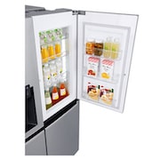 LG 668L Platinum Silver Side by Side Refrigerator, Door-in-Door™ (Non Plumbed), GC-J247SLLZ