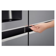 LG 668L Platinum Silver Side by Side Refrigerator, Door-in-Door™ (Non Plumbed), GC-J247SLLZ