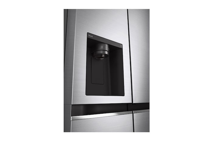 LG 674L Door-in-Door Side by Side Fridge with Uvnano™ Ice & Water Dispenser in Stainless Finish, GC-J257SLSS