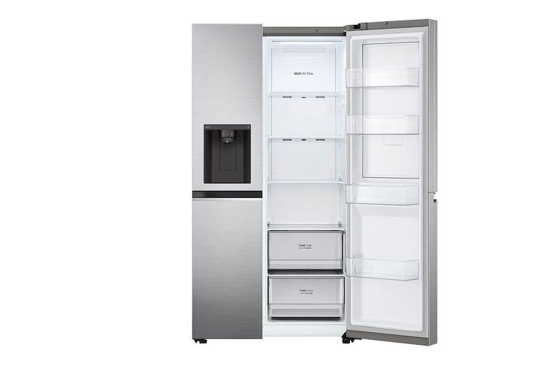 LG 674L Door-in-Door Side by Side Fridge with Uvnano™ Ice & Water Dispenser in Stainless Finish, GC-J257SLSS
