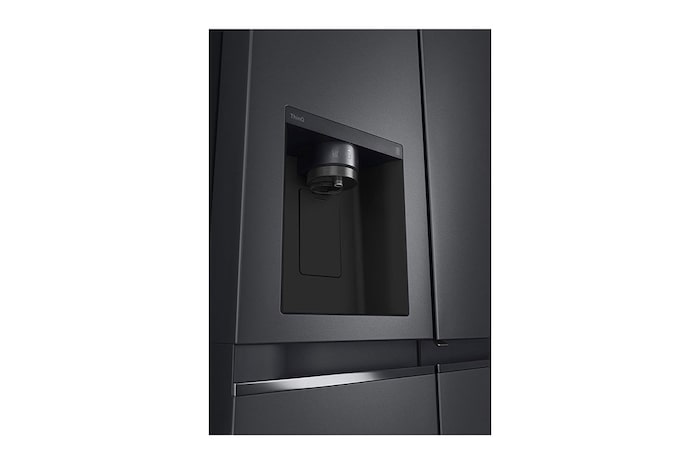 LG 674L Door-in-Door Non Plumbed Side by Side Fridge with Uvnano™ Ice & Water Dispenser in Black Finish, GC-J257SQ2W