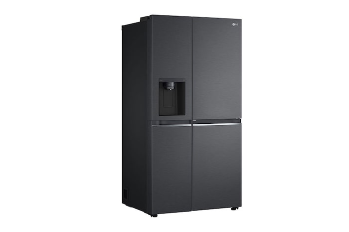 LG 674L Door-in-Door Non Plumbed Side by Side Fridge with Uvnano™ Ice & Water Dispenser in Black Finish, GC-J257SQ2W