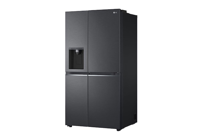 LG 674L Door-in-Door Non Plumbed Side by Side Fridge with Uvnano™ Ice & Water Dispenser in Black Finish, GC-J257SQ2W