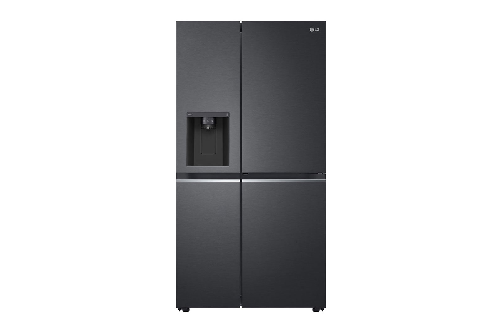 LG 617L Door-in-Door Non Plumbed Side by Side Fridge with Uvnano™ Ice & Water Dispenser in Black Finish, GC-J257SQ2W