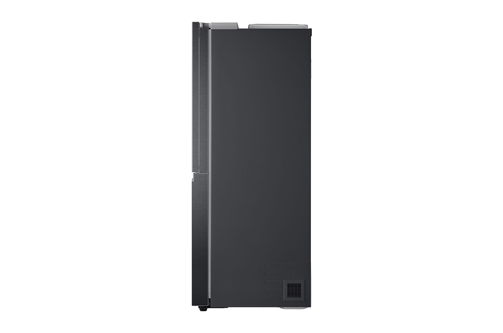 LG 611L Side by Side Fridge with Uvnano™ Water Dispenser in Black Finish, GC-J257SQKS
