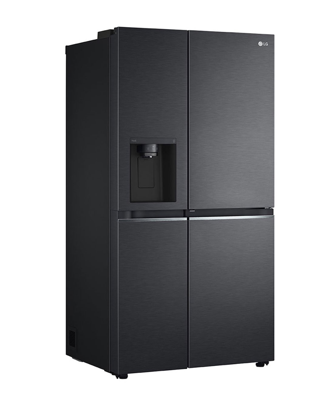 611L Side by Side Fridge with Uvnano™ Water Dispenser in Black