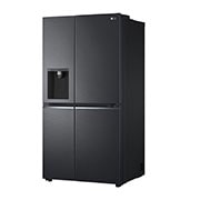 LG 611L Side by Side Fridge with Uvnano™ Water Dispenser in Black Finish, GC-J257SQKS