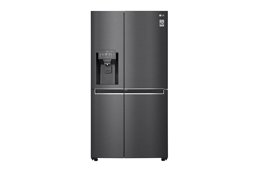 761L Black Stainless Steel Side by Side Fridge, Door-in-Door™ - GC