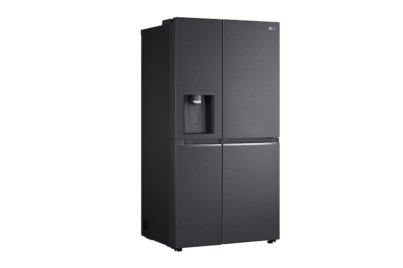 LG 674L Door-in-Door Side by Side Fridge with Uvnano™ Water Dispenser in Black Finish, GC-J307CQFS