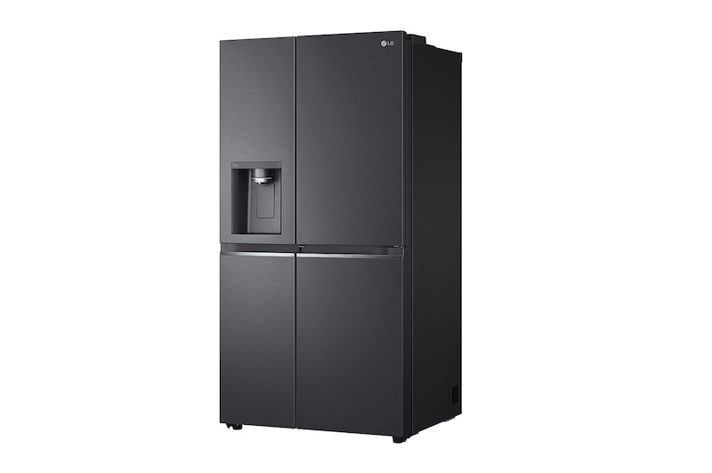 LG 674L Door-in-Door Side by Side Fridge with Uvnano™ Water Dispenser in Black Finish, GC-J307CQFS