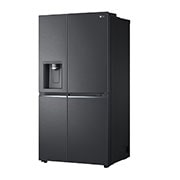 LG 674L Door-in-Door Side by Side Fridge with Uvnano™ Water Dispenser in Black Finish, GC-J307CQFS