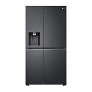 LG 674L Door-in-Door Side by Side Fridge with Uvnano™ Water Dispenser in Black Finish, GC-J307CQFS
