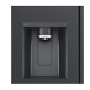 LG 674L Door-in-Door Side by Side Fridge with Uvnano™ Water Dispenser in Black Finish, GC-J307CQFS