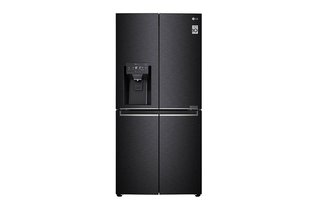LG 426L Slim French Door Fridge with UVnano™ in Black Finish, GC-L22FTQUB