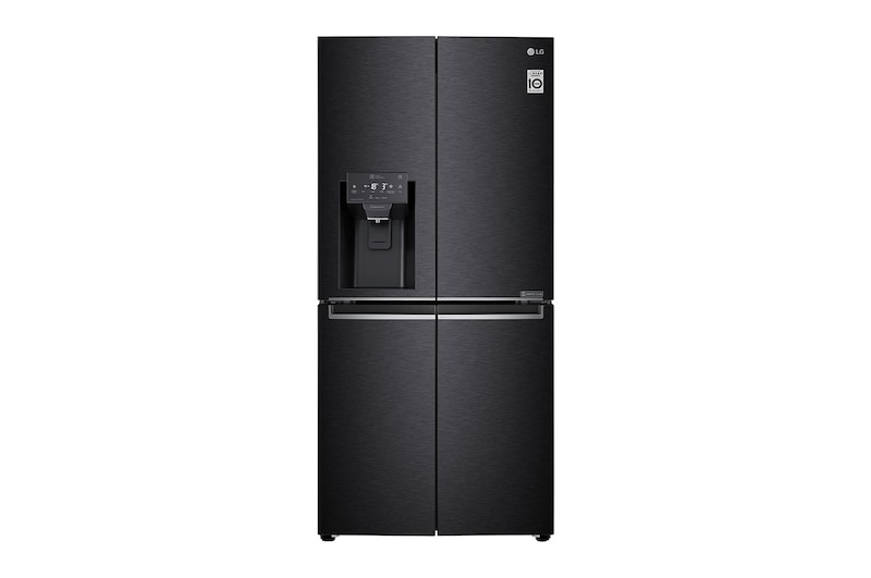 LG 426L Slim French Door Fridge with UVnano™ in Black Finish, GC-L22FTQUB
