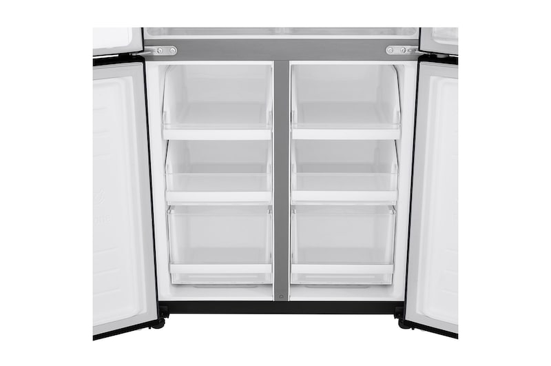 LG 426L Slim French Door Fridge with UVnano™ in Black Finish, GC-L22FTQUB