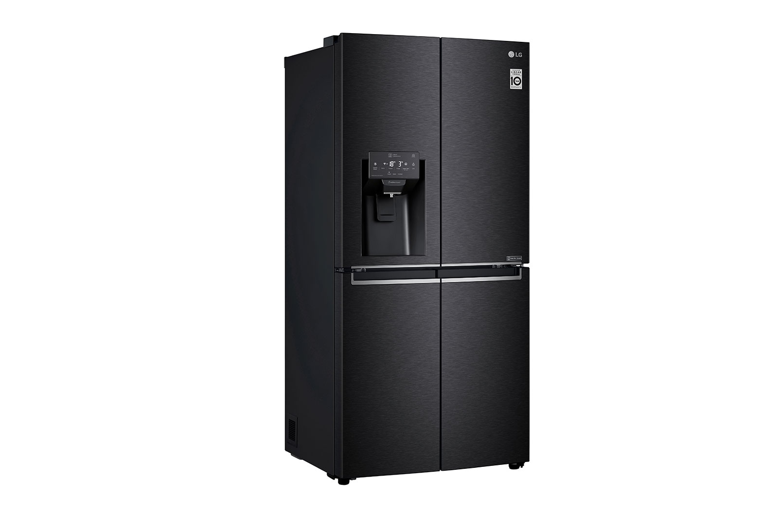 LG 426L Slim French Door Fridge with UVnano™ in Black Finish, GC-L22FTQUB
