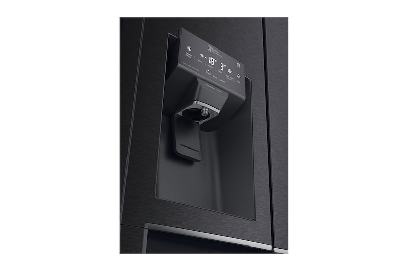 LG 426L Slim French Door Fridge with UVnano™ in Black Finish, GC-L22FTQUB