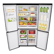 LG 426L Slim French Door Fridge with UVnano™ in Black Finish, GC-L22FTQUB