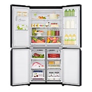 LG 426L Slim French Door Fridge with UVnano™ in Black Finish, GC-L22FTQUB