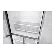 LG 426L Slim French Door Fridge with UVnano™ in Black Finish, GC-L22FTQUB